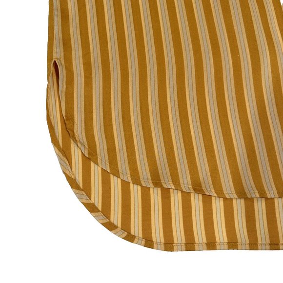 Vince Camuto Top Womens XS Split Neck Stripe Amber Sun Short Dolman Sleeves - Picture 8 of 15